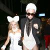 Kendall Jenner et sa Choupette arrivent au Bootsy Bellows pour la soirée d'Halloween