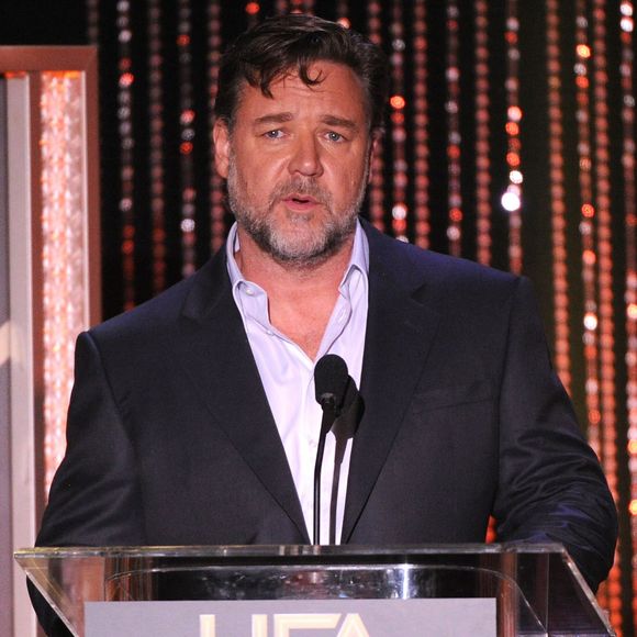 Russell Crowe pendant la 19e soirée des Hollywood Film Awards au Beverly Hilton Hotel, Los Angeles, le 1er novembre 2015.