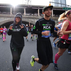 Alicia Keys lors du Marathon de New York, le 1er novembre 2015