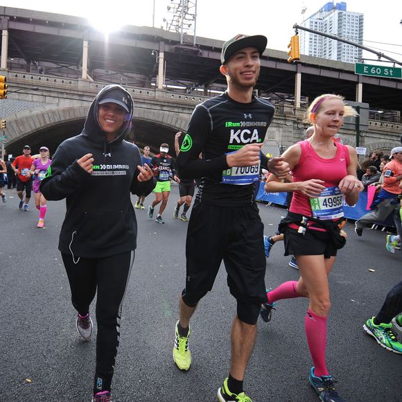 Alicia Keys lors du Marathon de New York, le 1er novembre 2015