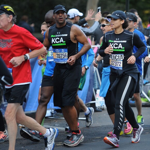 Alicia Keys lors du Marathon de New York, le 1er novembre 2015