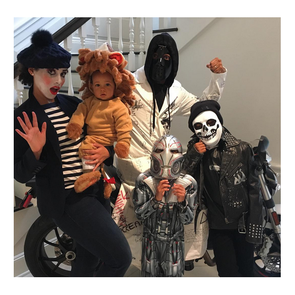 Alicia Keys en famille pour Halloween / photo postée sur Instagram.