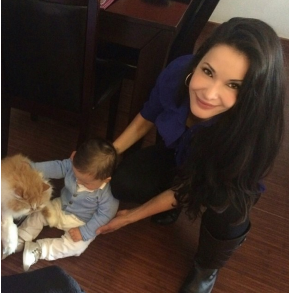 Adriana Campos et son fils / photo postée sur Instagram.