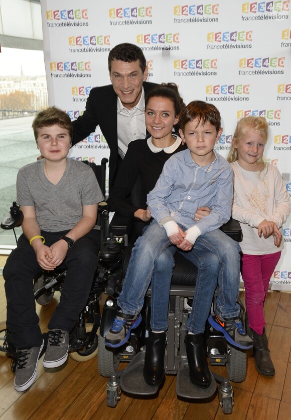 Marc Lavoine - Conférence de presse du Téléthon 2015, à France Télévisions à Paris le 4 novembre 2015. Le Téléthon 2015 aura lieu le 4 et le 5 décembre et le parrain de cette édition sera Marc Lavoine.