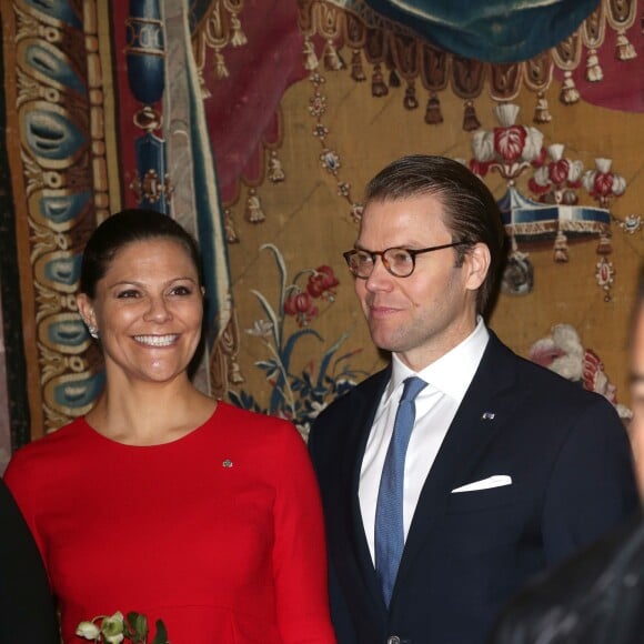 La princesse Victoria de Suède, accompagné par le prince Daniel, participait à un forum d'affaires et à un déjeuner le 5 novembre 2015 à Stockholm dans le cadre de la visite d'Etat du président tunisien Béji Caïd Essebsi.