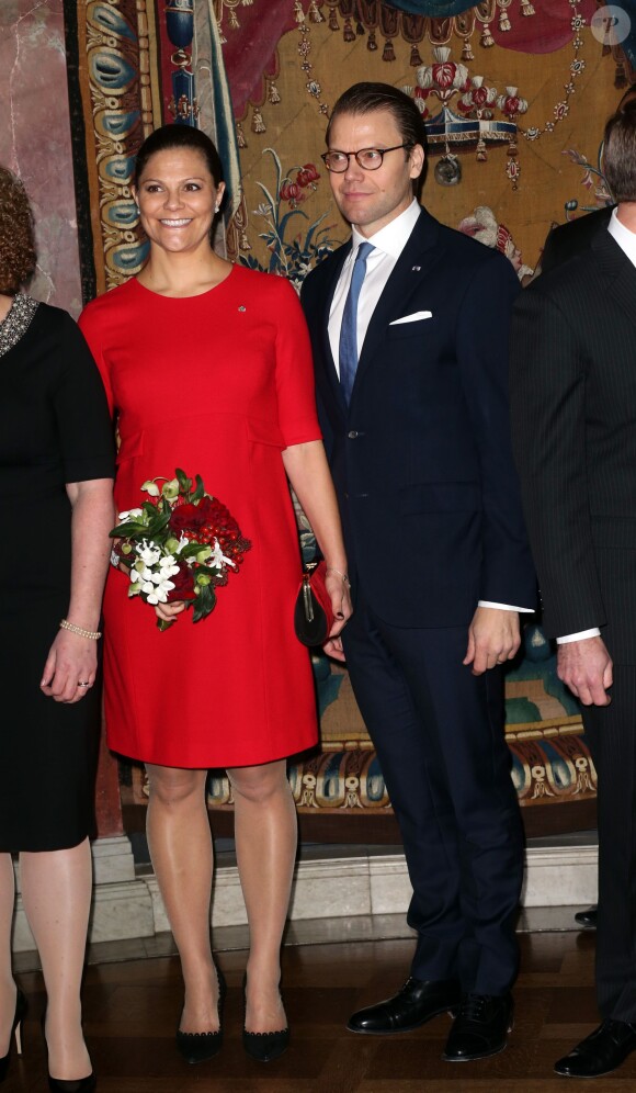 La princesse Victoria de Suède, accompagné par le prince Daniel, participait à un forum d'affaires et à un déjeuner le 5 novembre 2015 à Stockholm dans le cadre de la visite d'Etat du président tunisien Béji Caïd Essebsi.