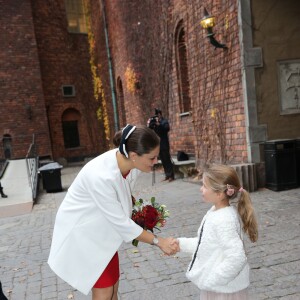 La princesse Victoria de Suède, accompagné par le prince Daniel, participait à un forum d'affaires et à un déjeuner le 5 novembre 2015 à Stockholm dans le cadre de la visite d'Etat du président tunisien Béji Caïd Essebsi.