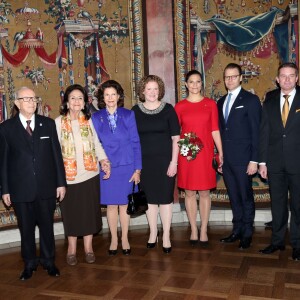 La princesse Victoria de Suède, accompagné par le prince Daniel, participait à un forum d'affaires et à un déjeuner le 5 novembre 2015 à Stockholm dans le cadre de la visite d'Etat du président tunisien Béji Caïd Essebsi.