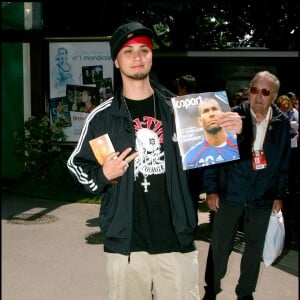 Billy Crawford à Roland Garros, Paris, le 3 juin 2006