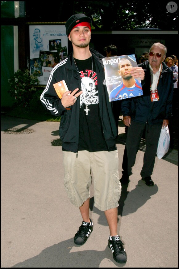 Billy Crawford à Roland Garros, Paris, le 3 juin 2006