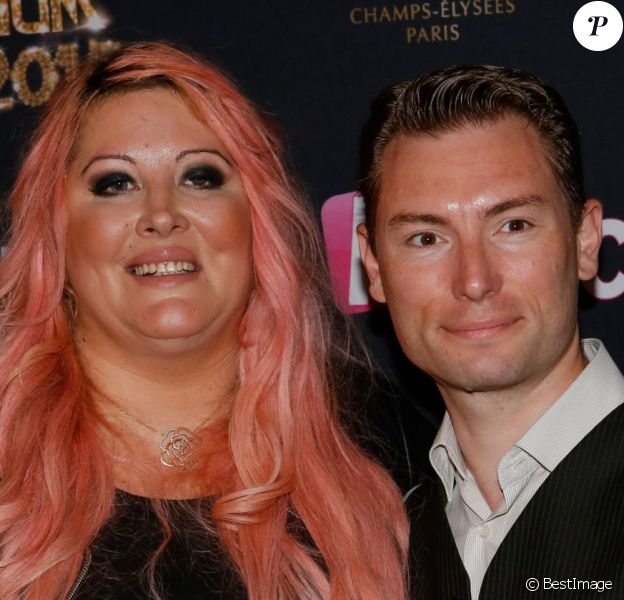 Loana et son compagnon Frédéric Cauvin, au Lido à Paris. Le 10 mai 2015.