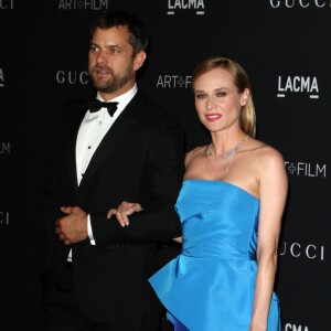 Diane Kruger et son compagnon Joshua Jackson - Gala "The LACMA 2015 Art+Film" en l'honneur de James Turrell et Alejandro Inarritu à Los Angeles, le 7 novembre 2015.