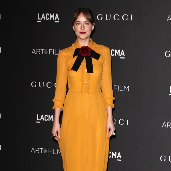 Dakota Johnson - Gala "The LACMA 2015 Art+Film" en l'honneur de James Turrell et Alejandro Inarritu à Los Angeles, le 7 novembre 2015.