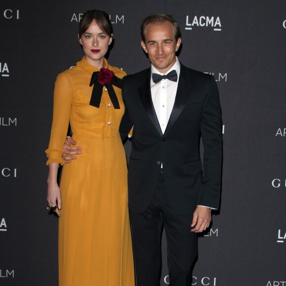 Dakota Johnson et son frère Jesse - Gala "The LACMA 2015 Art+Film" en l'honneur de James Turrell et Alejandro Inarritu à Los Angeles, le 7 novembre 2015.