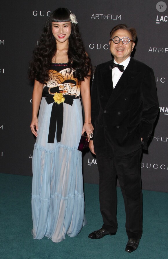 Michael Chow, Asia Chow - Gala "The LACMA 2015 Art+Film" en l'honneur de James Turrell et Alejandro Inarritu à Los Angeles, le 7 novembre 2015.