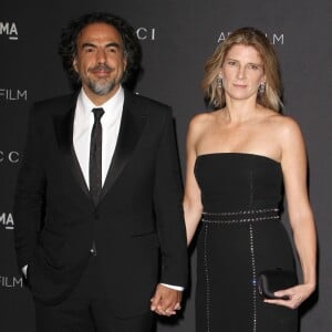 Alejandro Inarritu et sa femme Maria Eladia Hagerman - Gala "The LACMA 2015 Art+Film" en l'honneur de James Turrell et Alejandro Inarritu à Los Angeles, le 7 novembre 2015.