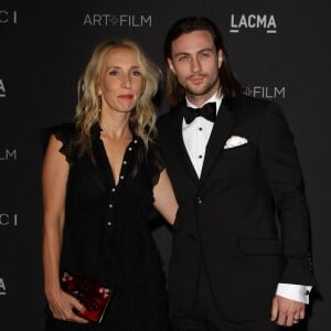 Sam Taylor-Johnson et son mari Aaron Johnson - Gala "The LACMA 2015 Art+Film" en l'honneur de James Turrell et Alejandro Inarritu à Los Angeles, le 7 novembre 2015.