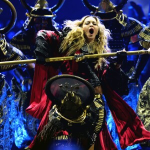 Madonna sur scène à Prague pour le "Rebel Heart Tour", le 7 novembre 2015.