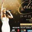 Affiche du concert de Céline Dion à Paris