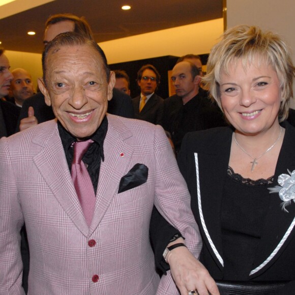 Henri Salvador et sa femme Catherine à la soirée Nespresso à Paris, le 12 décembre 2007