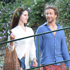 Lana Del Rey et Francesco Carrozzini à Portofino, le 1er juillet 2014.
