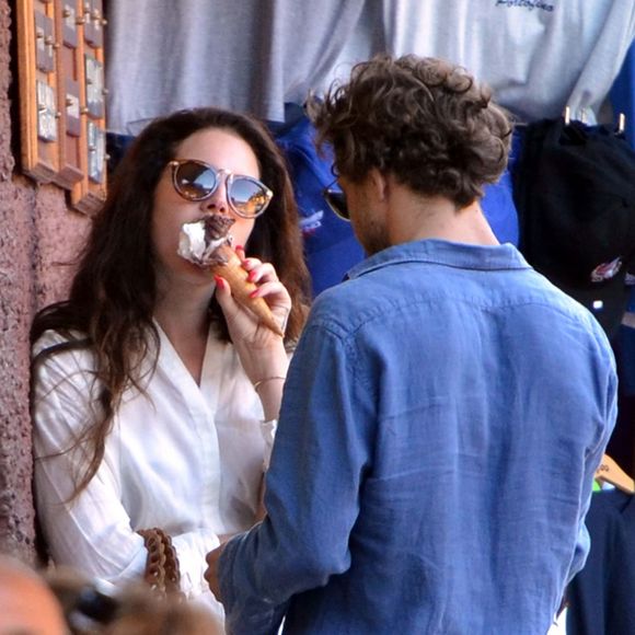 Lana Del Rey et Francesco Carrozzini à Portofino, le 30 juin 2014.