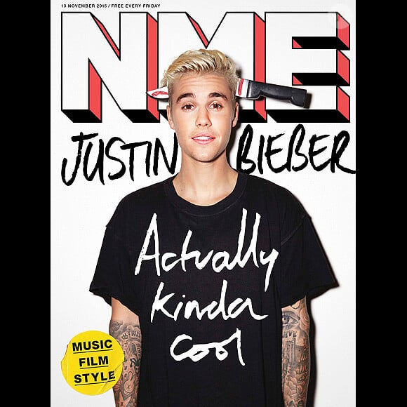 Retrouvez l'intégralité de Justin Bieber dans le magazine NME, en kiosques aux Etats-Unis le 13 novembre 2015.