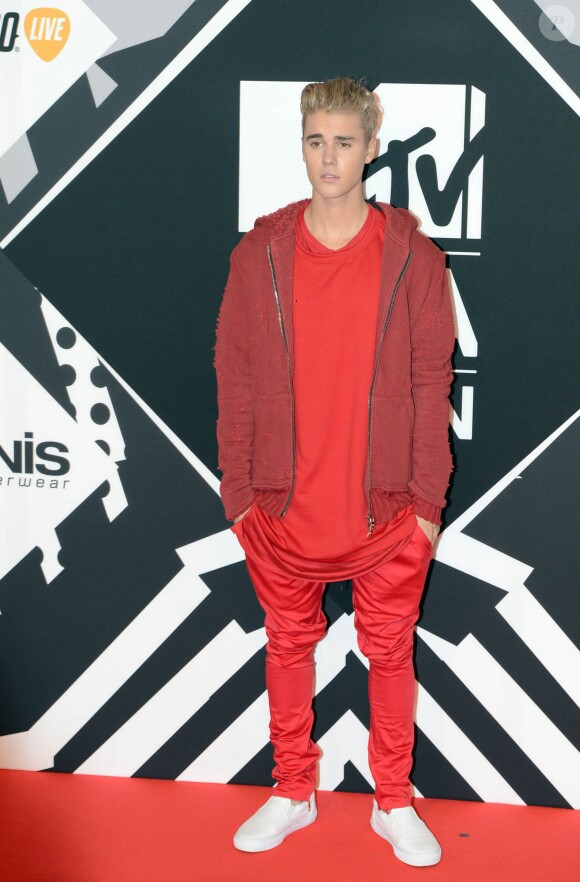 Justin Bieber à la soirée «MTV EMA's 2015» à Milan, le 25 octobre 2015