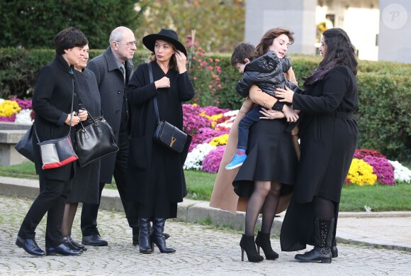 Hommage à André Glucksmann à la grande coupole du crématorium du cimetière du Père-Lachaise, à Paris, le 13 novembre 2015.