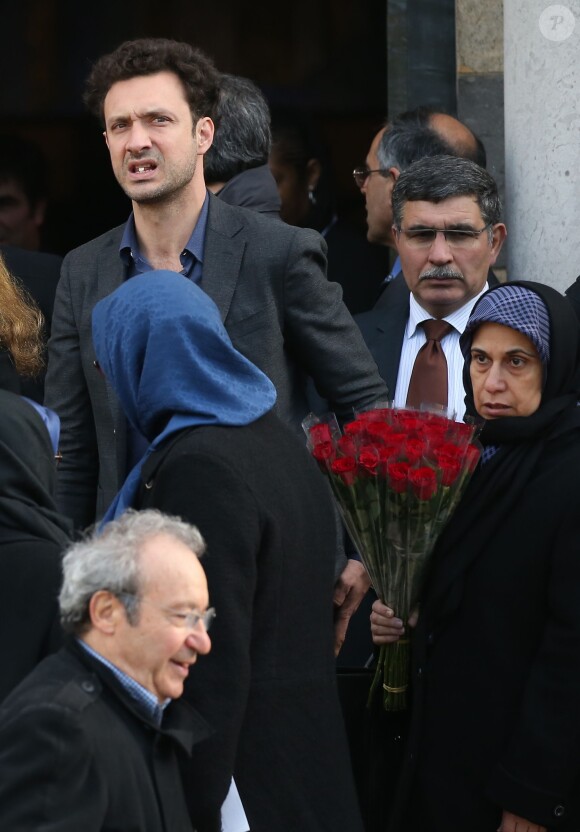 Maryam Radjavi - Hommage à André Glucksmann à la grande coupole du crématorium du cimetière du Père-Lachaise, à Paris, le 13 novembre 2015.