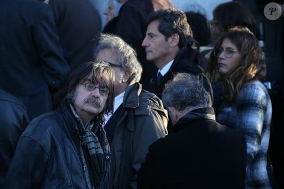Hommage à André Glucksmann à la grande coupole du crématorium du cimetière du Père-Lachaise, à Paris, le 13 novembre 2015.