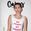 Miley Cyrus annonce "My pussy, my choice" pour l'édition hiver 2015/2016 du magazine américain Candy.