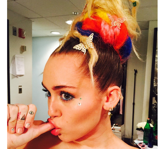 Miley Cyrus sur son compte Instagram en octobre 2015.