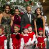 Michelle, Sasha, Barack et Malia Obama à Washington. Le 14 décembre 2014.