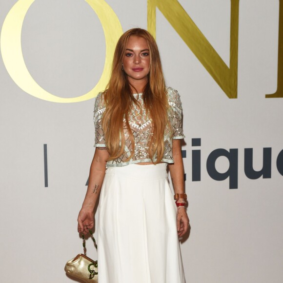 Lindsay Lohan - People au gala de charité "NSPCC Art" à Londres. Le 30 juin 2015