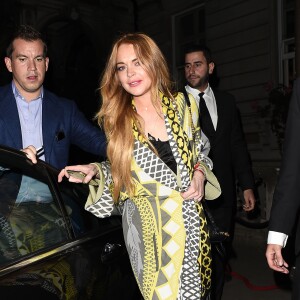 Lindsay Lohan - People à la soirée i-D's Moschino à Londres le 24 juin 2015.