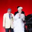 Lady Gaga et Tony Bennett en concert lors du festival de jazz "Umbria Jazz" à Perugia en Italie, le 15 juillet 2015