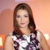Priscilla Betti - Photocall Danse avec les stars 6 devant TF1 à Boulogne-Billancourt, le 7 octobre 2015.