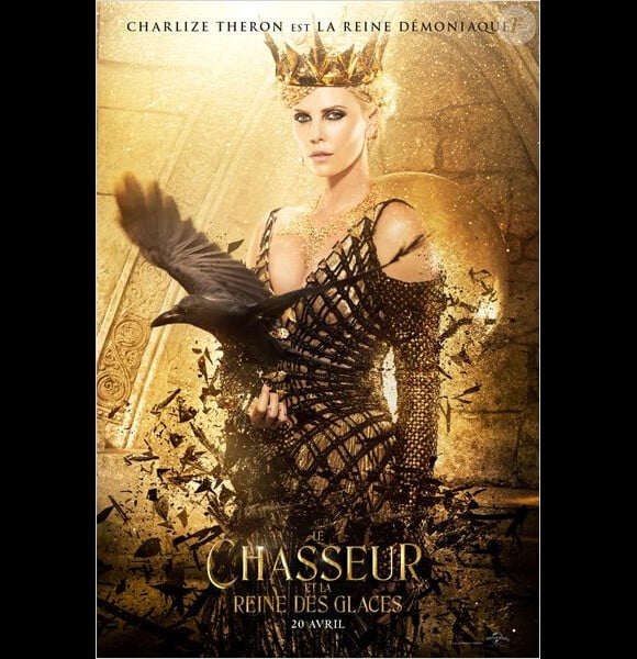 Charlize Theron - Affiche du film Le Chasseur et la reine des glaces.