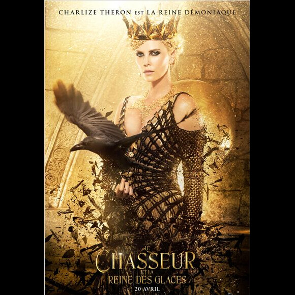 Charlize Theron - Affiche du film Le Chasseur et la reine des glaces.