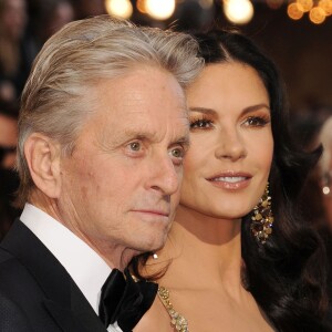 Catherine Zeta-Jones et Michael Douglas - 85e cérémonie des Oscars à Los Angeles le 24 février 2013.