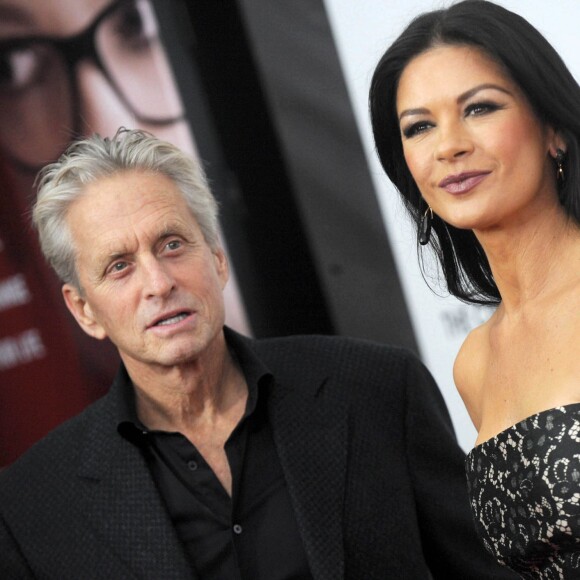 Michael Douglas, Catherine Zeta-Jones à New York, le 31 janvier 2013.