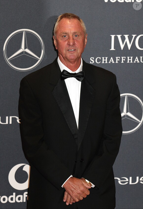 Johan Cruyff lors des Laureus World Sports Awards au Central Hall Westminster, Storey's Gate, Londres, le 6 février 2012