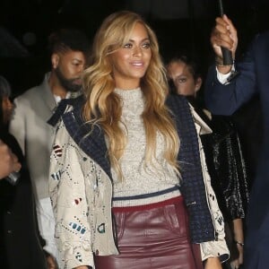 Beyoncé Knowles - Arrivée des people à la présentation de la collection Chanel Paris-Salzburg 2014/2015 en l'honneur des Métiers d'Art à New York, le 31 mars 2015.
