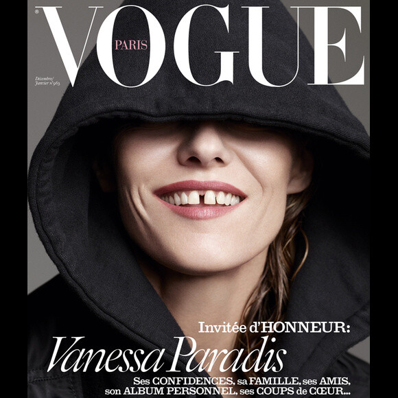 La couverture du magazine Vogue Paris - édition décembre 2015-janvier 2016. Photographie Karim Sadli