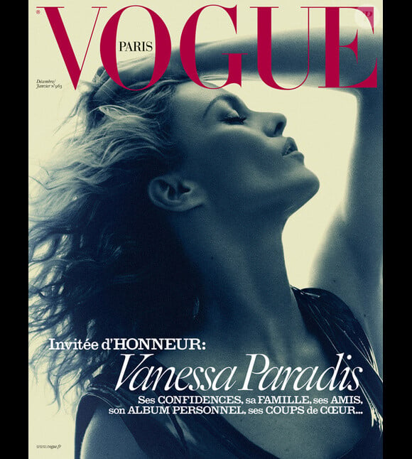 La couverture du magazine Vogue Paris - édition décembre 2015-janvier 2016. Photographie David Sims