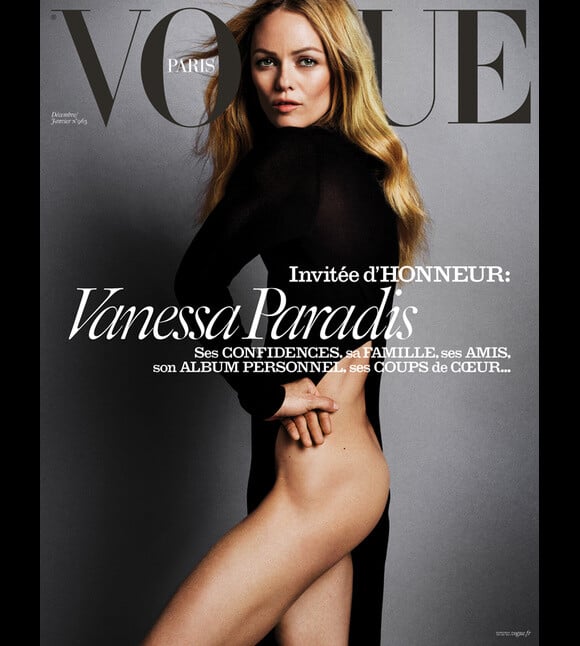 La couverture du magazine Vogue Paris - édition décembre 2015-janvier 2016. Photographie Inez Vinoodh