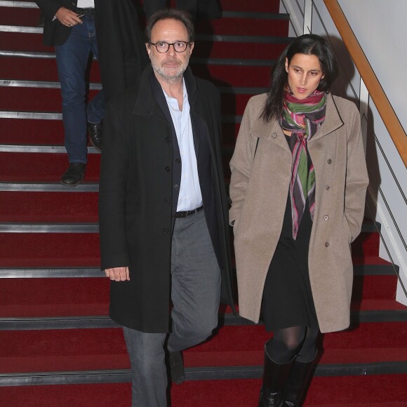 Exclusif - Marc Levy et sa femme Pauline Lévêque et Clovis Cornillac et sa femme Lilou Fogli arrivent au Festival du film "In French with English subtitles" à New York, le vendredi 20 Novembre 2015.