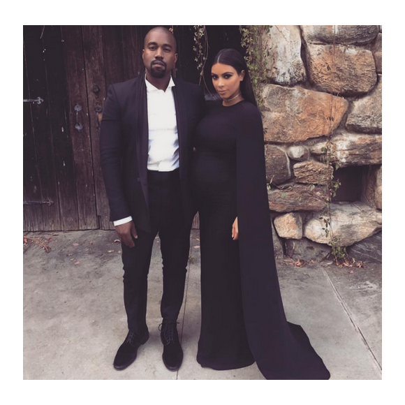 Kim Kardashian et son mari Kanye West / photo postée sur Instagram, le 27 novembre 2015.