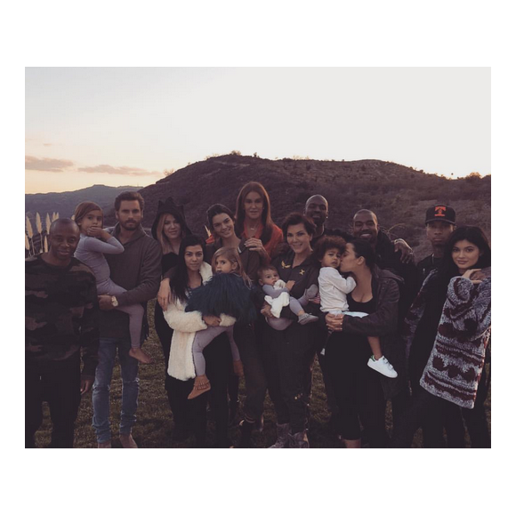 Kim et son Incroyable Famille Kardashian / photo postée sur Instagram, le 27 novembre 2015.